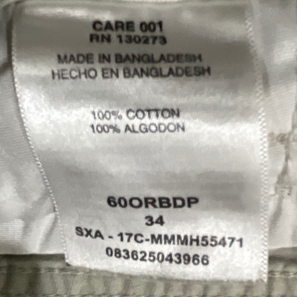 Wrangler Originals Light Beige Shorts Sz 34 - Picture 7 of 12